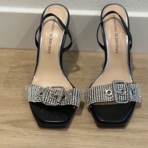 Ermanno Scervino high heel sandals with crystals size 38